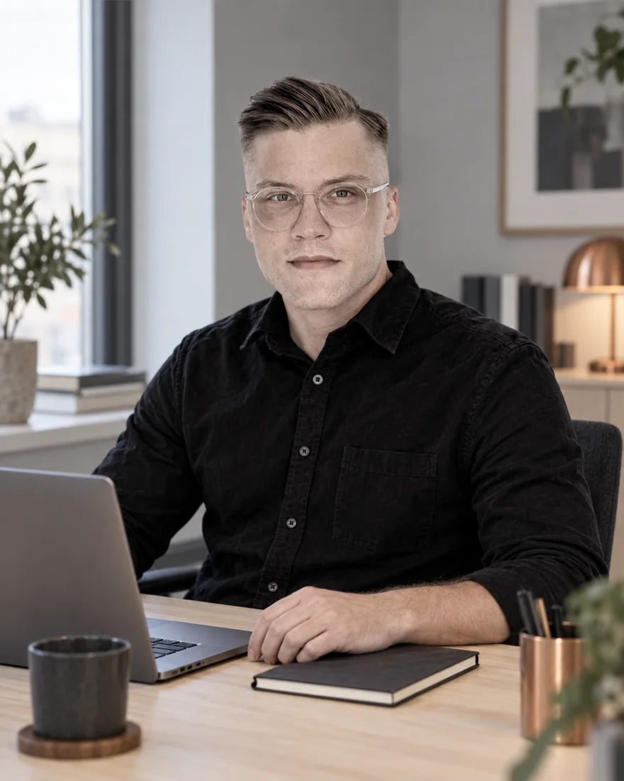 Daniel Weinert i en illustrativ arbetsmiljö
